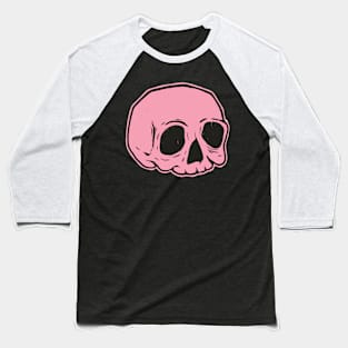 Classic Skull (PINK) Baseball T-Shirt